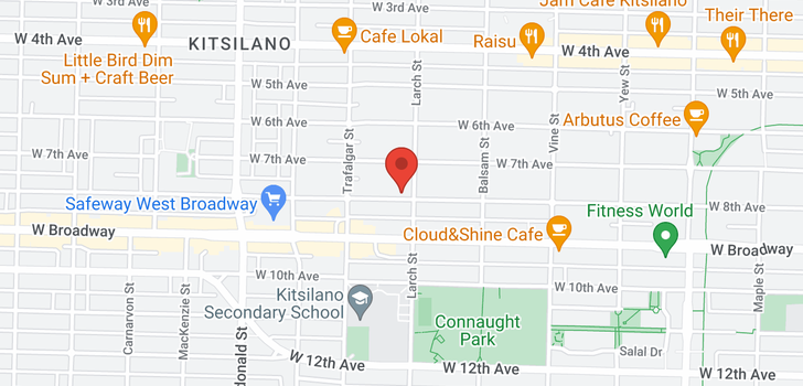map of 2513 W 8TH AVENUE